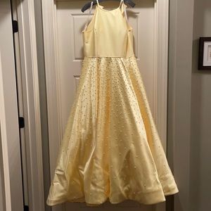 Sherri Hill size 16 floor length yellow gown